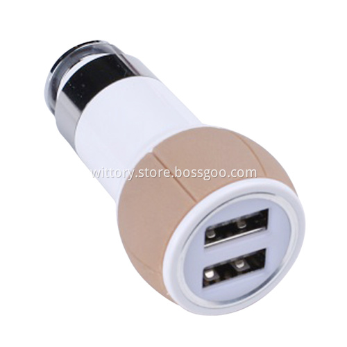 PU usb car charger